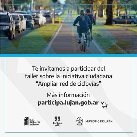 Proceso de Participación Ciudadana - Ampliación de la red de ciclovías 